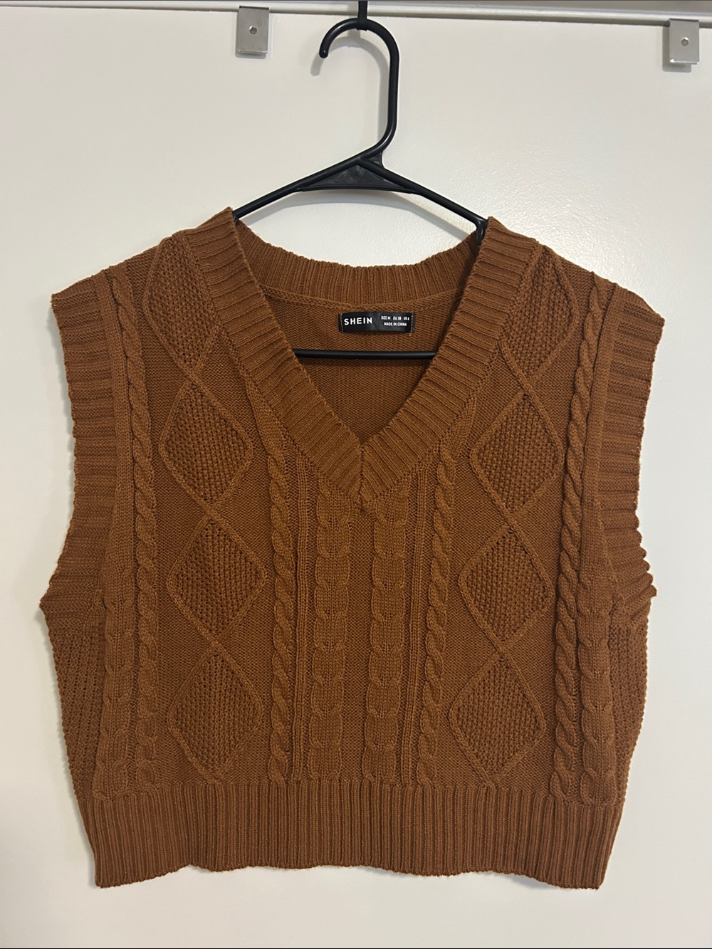 Brown Sweater Vest, Size M